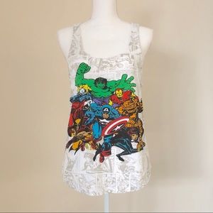 Marvel Comic Racerback Tank Top